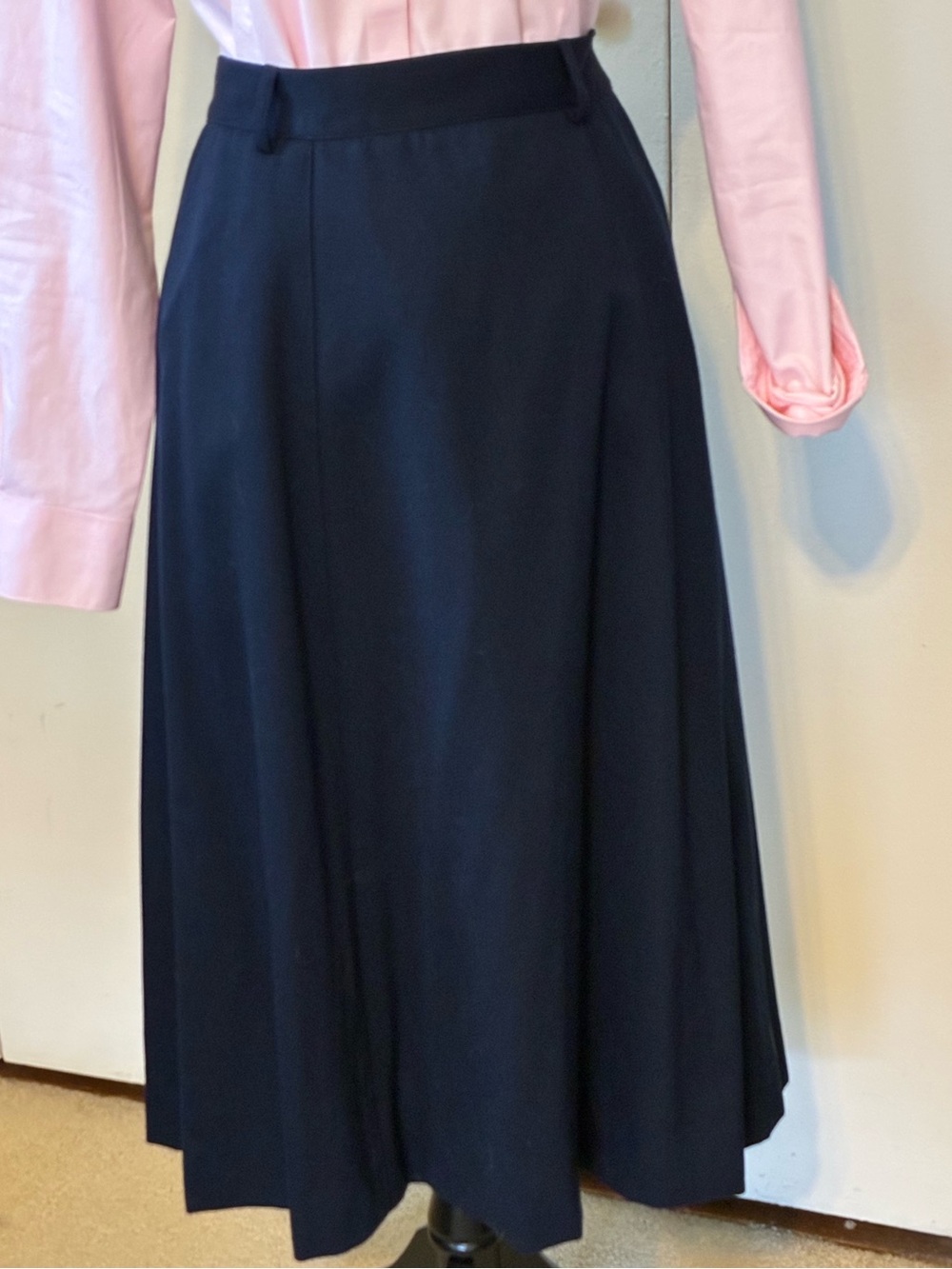 Classic Navy A-Line Women's Skirt